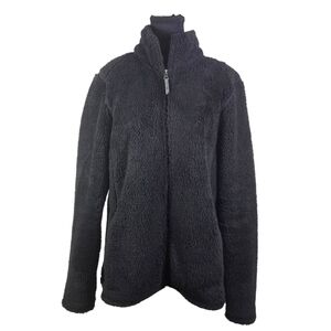 Cloudveil Women's Black Sherpa Bomber Jacket Size L